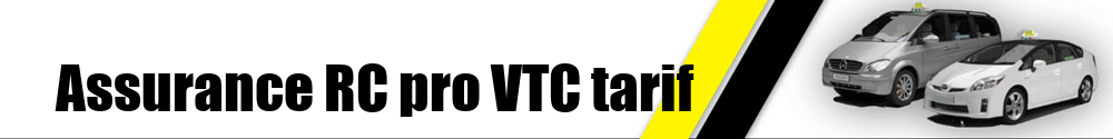 Assurance RC pro VTC tarif